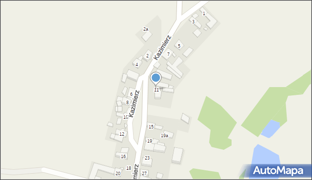 Kazimierz, Kazimierz, 11, mapa Kazimierz