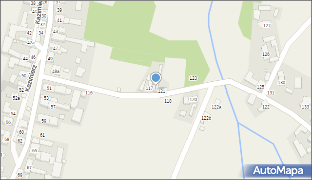 Kazimierz, Kazimierz, 119, mapa Kazimierz