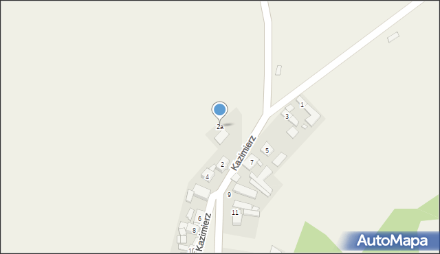 Kazimierz, Kazimierz, 2a, mapa Kazimierz