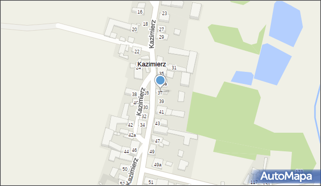 Kazimierz, Kazimierz, 37, mapa Kazimierz