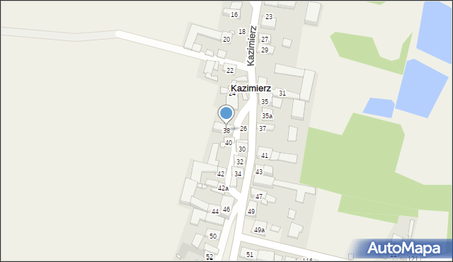 Kazimierz, Kazimierz, 38, mapa Kazimierz