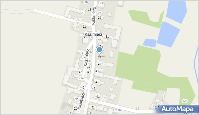 Kazimierz, Kazimierz, 39, mapa Kazimierz
