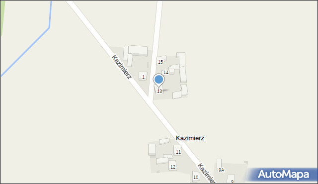 Kazimierz, Kazimierz, 13, mapa Kazimierz