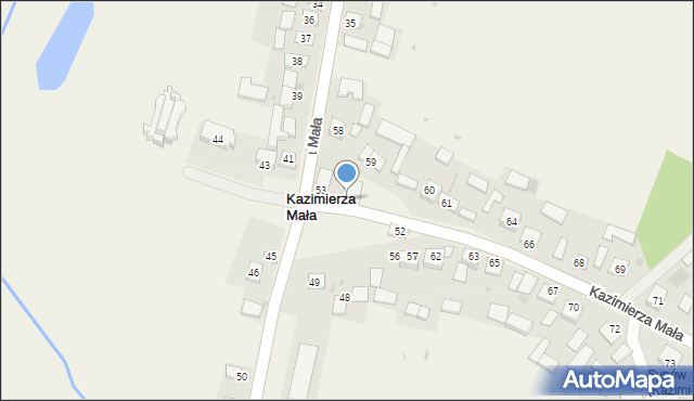 Kazimierza Mała, Kazimierza Mała, 54, mapa Kazimierza Mała