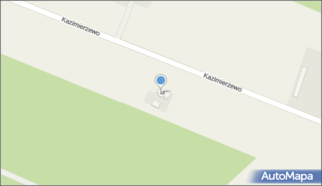 Kazimierzewo, Kazimierzewo, 48a, mapa Kazimierzewo