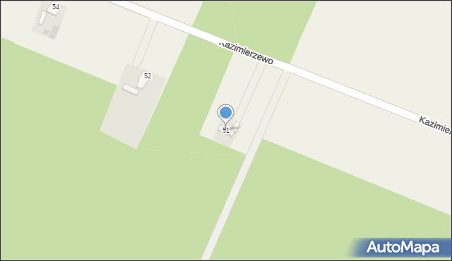 Kazimierzewo, Kazimierzewo, 51, mapa Kazimierzewo