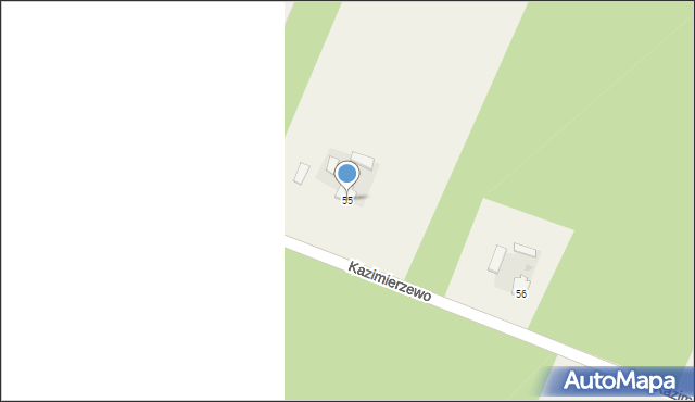 Kazimierzewo, Kazimierzewo, 55, mapa Kazimierzewo