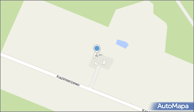 Kazimierzewo, Kazimierzewo, 61, mapa Kazimierzewo