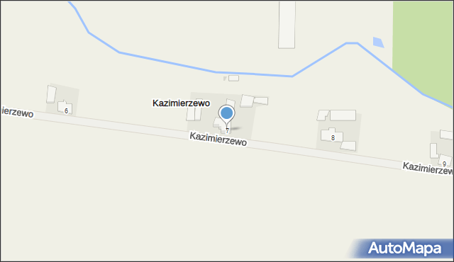 Kazimierzewo, Kazimierzewo, 7, mapa Kazimierzewo