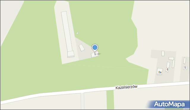 Kazimierzów, Kazimierzów, 7, mapa Kazimierzów