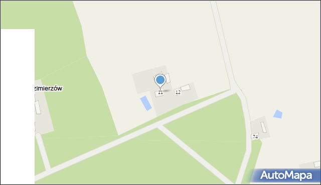 Kazimierzów, Kazimierzów, 11, mapa Kazimierzów