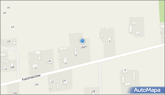 Kazimierzów, Kazimierzów, 10a, mapa Kazimierzów