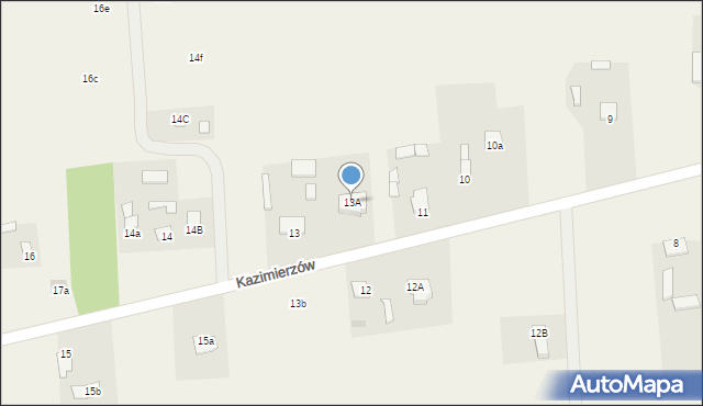 Kazimierzów, Kazimierzów, 13A, mapa Kazimierzów