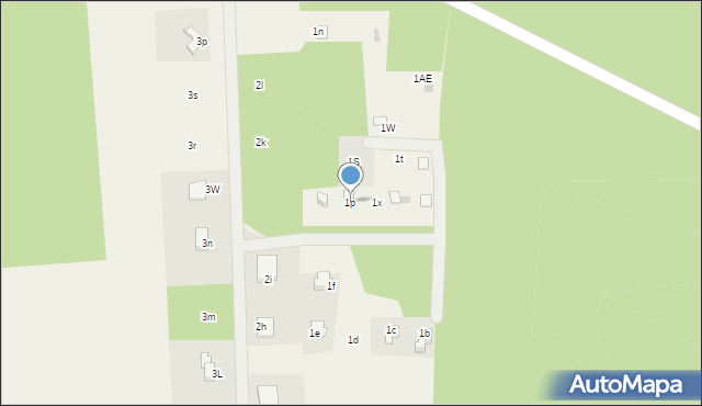 Kazimierzów, Kazimierzów, 1p, mapa Kazimierzów