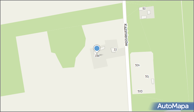 Kazimierzów, Kazimierzów, 33b, mapa Kazimierzów