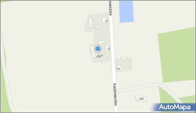 Kazimierzów, Kazimierzów, 43a, mapa Kazimierzów