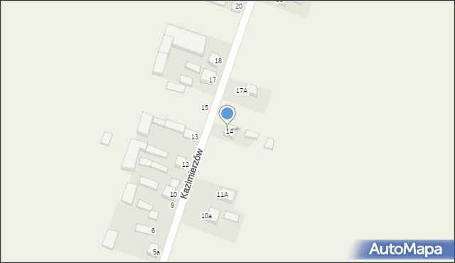 Kazimierzów, Kazimierzów, 16, mapa Kazimierzów