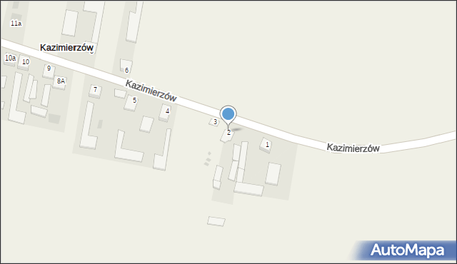 Kazimierzów, Kazimierzów, 2, mapa Kazimierzów