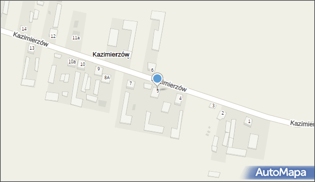 Kazimierzów, Kazimierzów, 5, mapa Kazimierzów