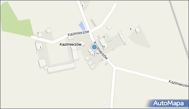 Kazimierzów, Kazimierzów, 1, mapa Kazimierzów