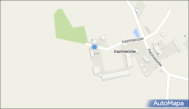 Kazimierzów, Kazimierzów, 3, mapa Kazimierzów