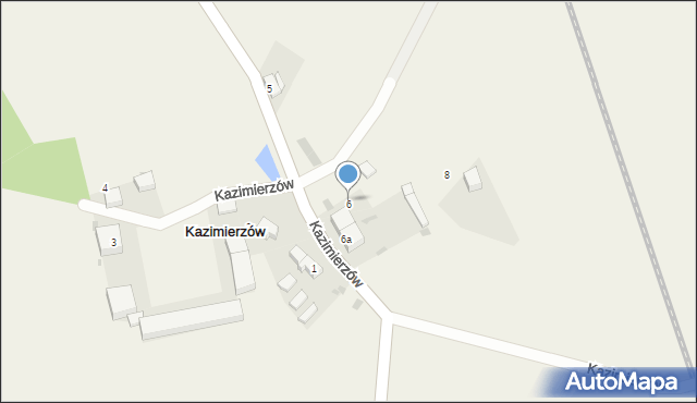 Kazimierzów, Kazimierzów, 6, mapa Kazimierzów