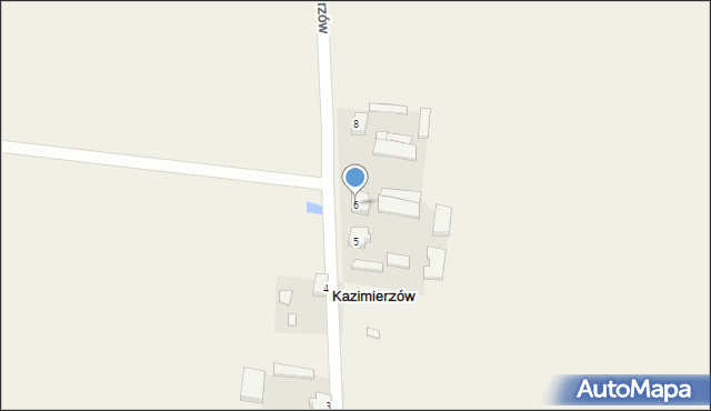 Kazimierzów, Kazimierzów, 6, mapa Kazimierzów