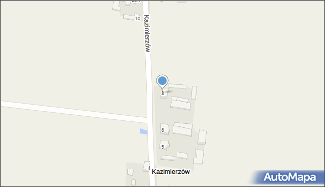 Kazimierzów, Kazimierzów, 8, mapa Kazimierzów