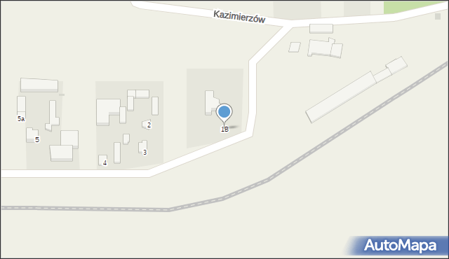 Kazimierzów, Kazimierzów, 1B, mapa Kazimierzów