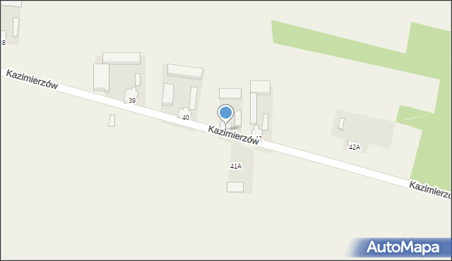 Kazimierzów, Kazimierzów, 41, mapa Kazimierzów
