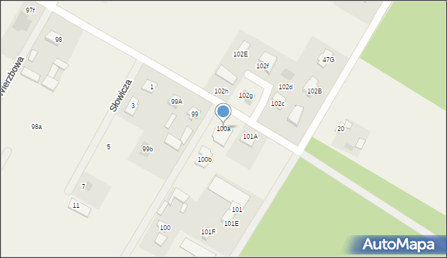 Kazimierzówka, Kazimierzówka, 100a, mapa Kazimierzówka