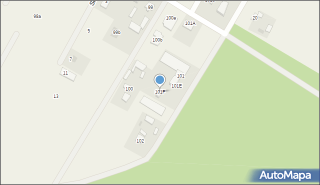 Kazimierzówka, Kazimierzówka, 101F, mapa Kazimierzówka