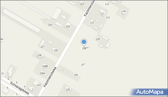 Kazimierzówka, Kazimierzówka, 108, mapa Kazimierzówka