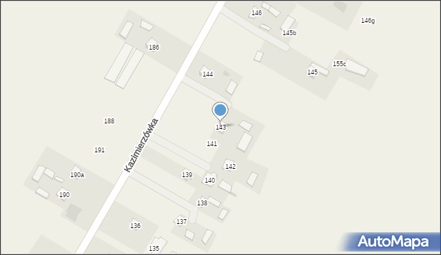 Kazimierzówka, Kazimierzówka, 143, mapa Kazimierzówka