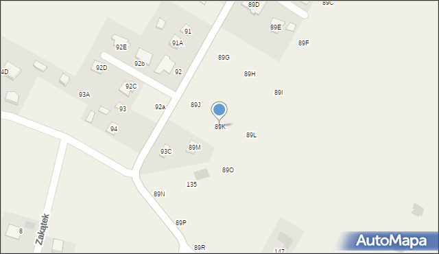 Kazimierzówka, Kazimierzówka, 89K, mapa Kazimierzówka