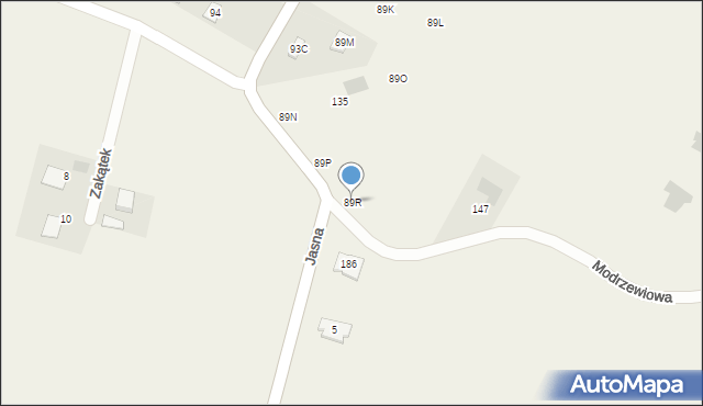 Kazimierzówka, Kazimierzówka, 89R, mapa Kazimierzówka