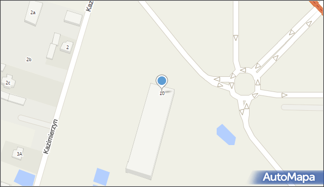 Kazimierzyn, Kazimierzyn, 10, mapa Kazimierzyn