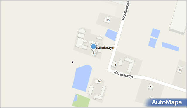 Kazimierzyn, Kazimierzyn, 3, mapa Kazimierzyn