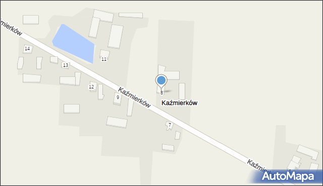 Kaźmierków, Kaźmierków, 8, mapa Kaźmierków