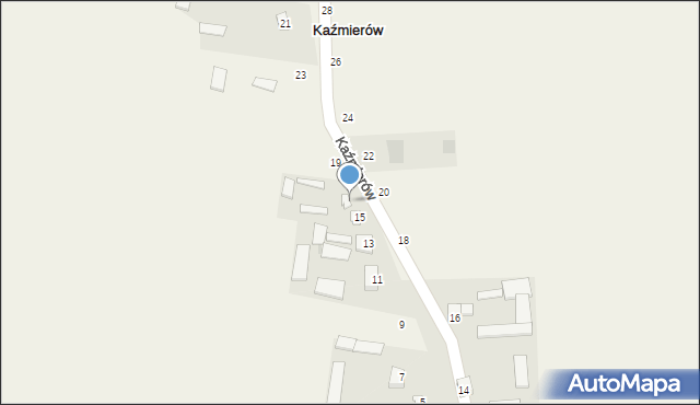 Kaźmierów, Kaźmierów, 17, mapa Kaźmierów