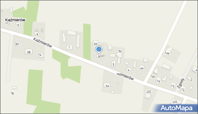 Kaźmierów, Kaźmierów, 6, mapa Kaźmierów