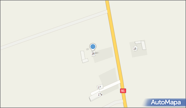 Kaźmierzewo, Kaźmierzewo, 15, mapa Kaźmierzewo