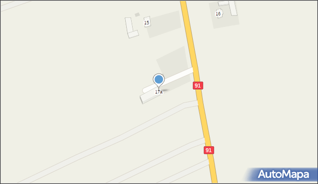 Kaźmierzewo, Kaźmierzewo, 17a, mapa Kaźmierzewo