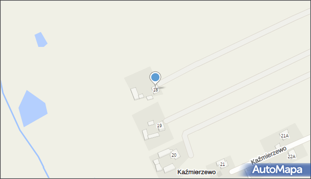 Kaźmierzewo, Kaźmierzewo, 18, mapa Kaźmierzewo