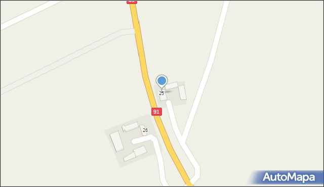 Kaźmierzewo, Kaźmierzewo, 25, mapa Kaźmierzewo