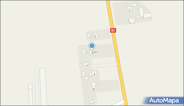 Kaźmierzewo, Kaźmierzewo, 3, mapa Kaźmierzewo