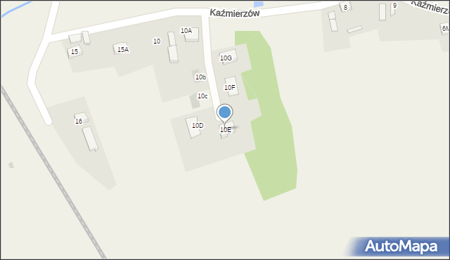 Kaźmierzów, Kaźmierzów, 10E, mapa Kaźmierzów