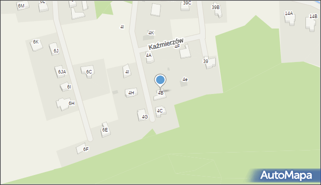 Kaźmierzów, Kaźmierzów, 4B, mapa Kaźmierzów