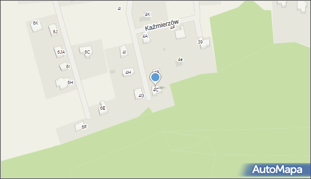 Kaźmierzów, Kaźmierzów, 4C, mapa Kaźmierzów