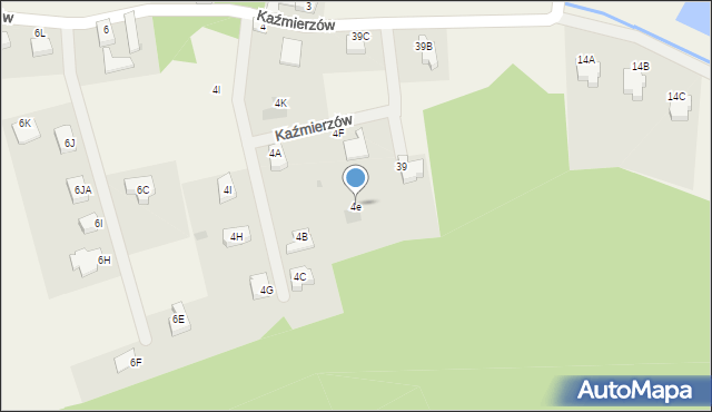 Kaźmierzów, Kaźmierzów, 4e, mapa Kaźmierzów